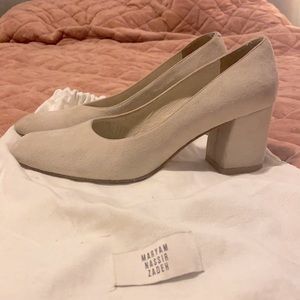 Maryam Nassir Zadeh Suede heels
